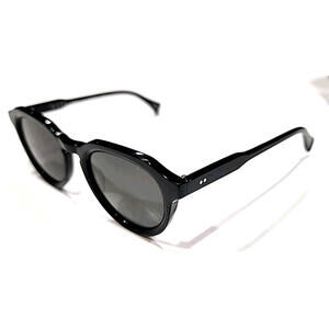 Raen Sage Crystal Black Oval Sunglasses 51-21 145